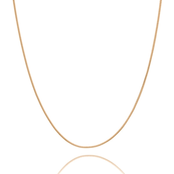 1.5mm gold snake chain necklace