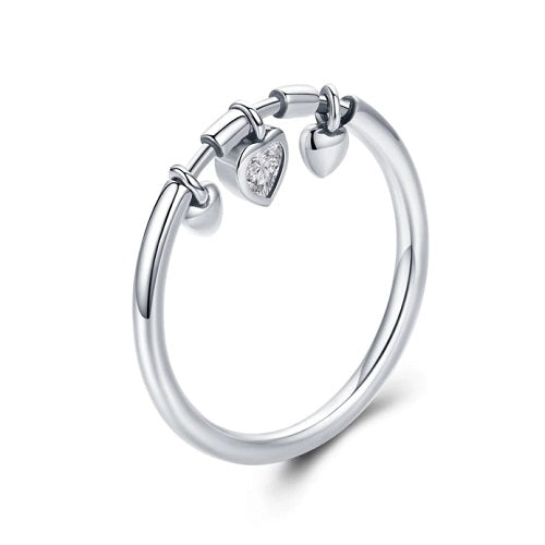 Classy Women Silver 3-Heart Ring | Ring - Classy Women Collection