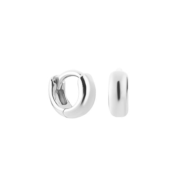 5mm silver huggie hoop earrings