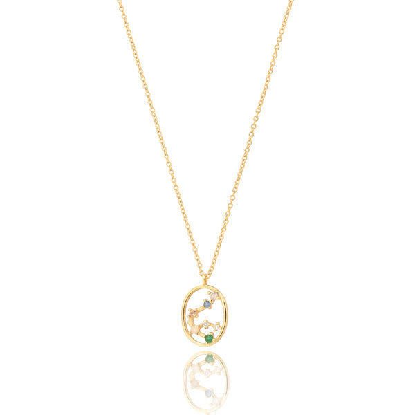 Aquarius constellation necklace