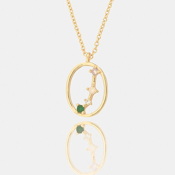 Aries constellation necklace details