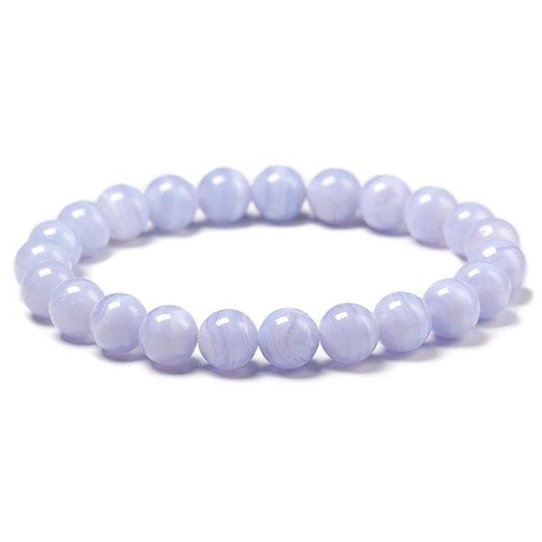 Beaded Blue Lace Agate bracelet