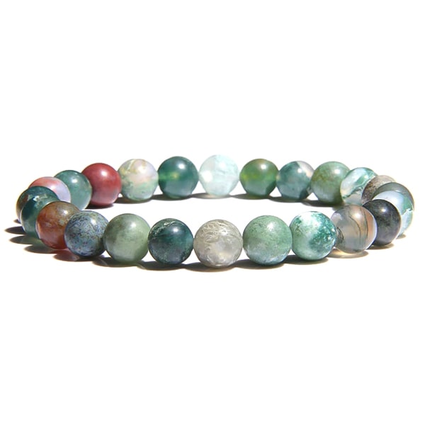 Beaded Indian agate bracelet