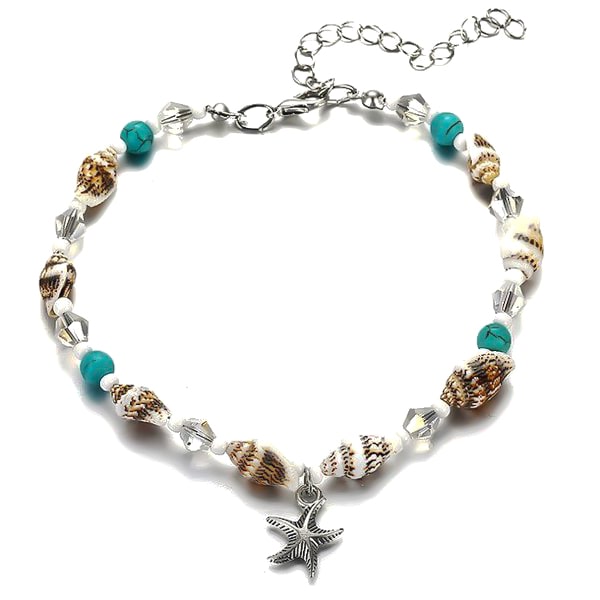 Beaded Seashell Anklet