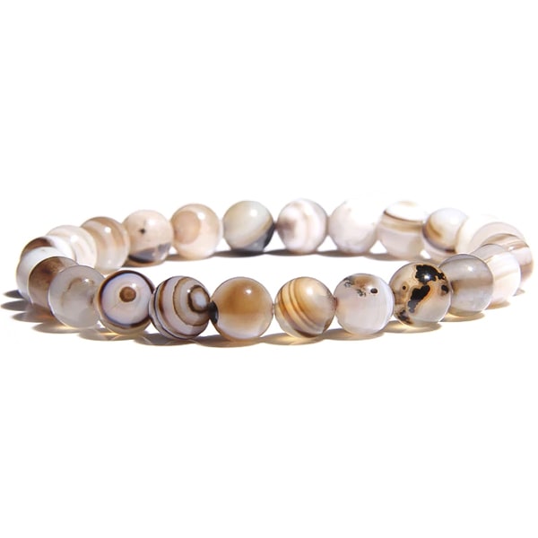Beaded agate bracelet