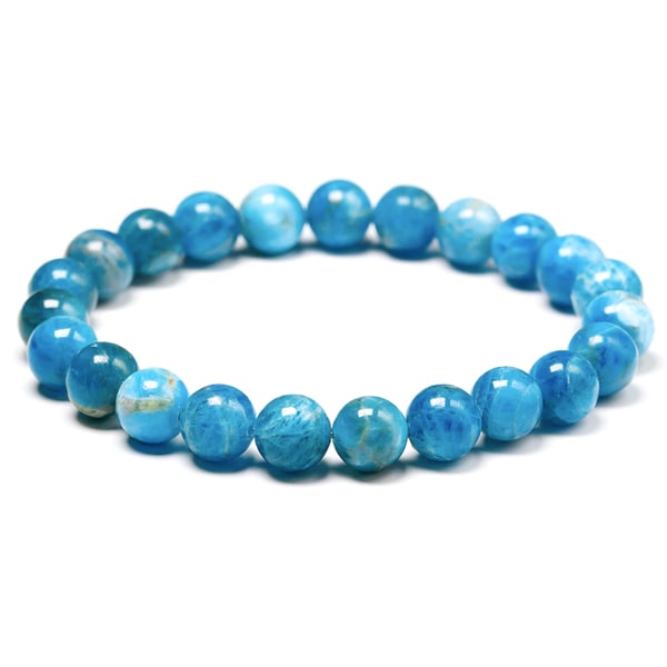 Beaded apatite bracelet