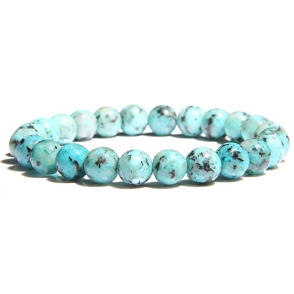 Beaded chrysocolla bracelet
