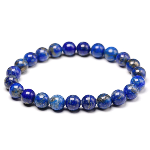 Beaded lapis lazuli bracelet