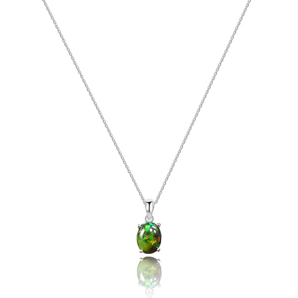 Black opal necklace