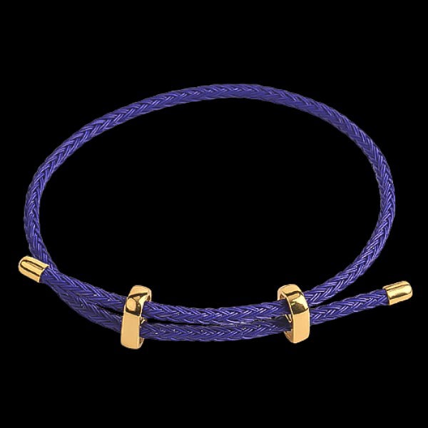 Blue elegant rope bracelet display