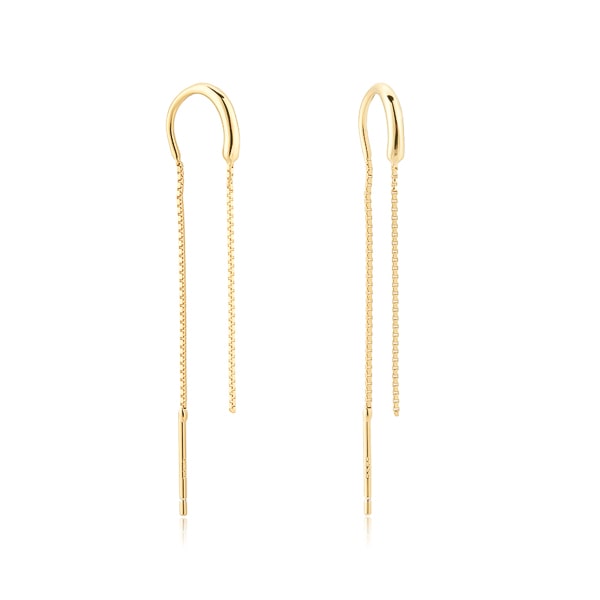 Classic gold threader earrings