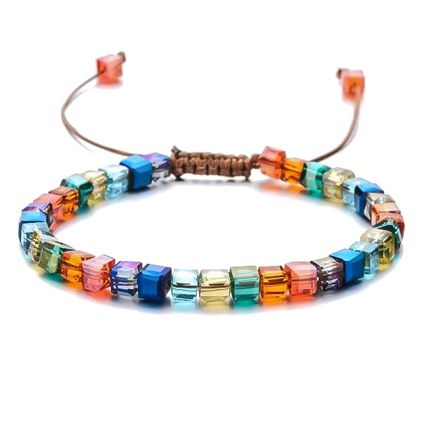Colorful Beaded Crystal Bracelet