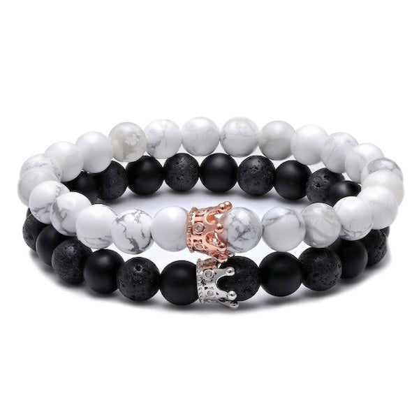 Crown distance bracelets for couples