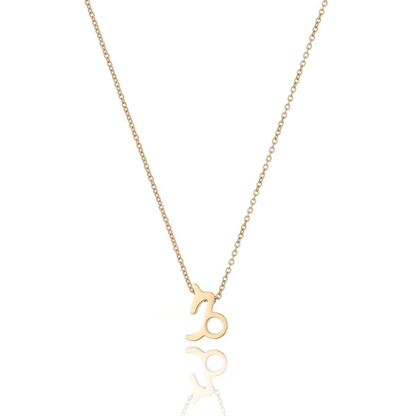 Gold Capricorn necklace