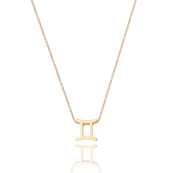 Gold Gemini necklace