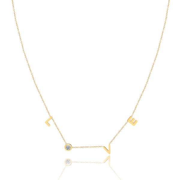 Gold LOVE necklace