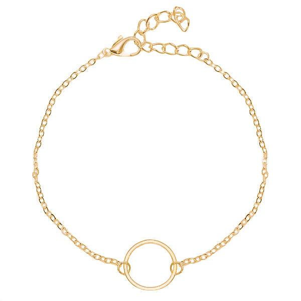 Gold minimalist ankle bracelet