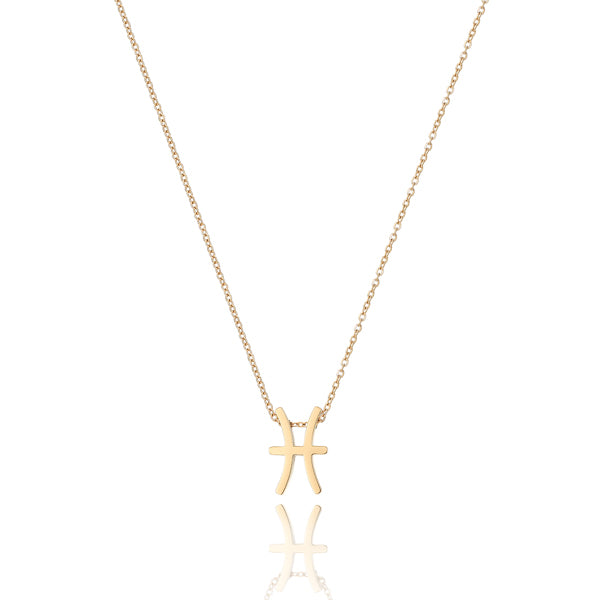 Gold Pisces necklace