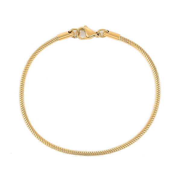 Gold snake chain bracelet