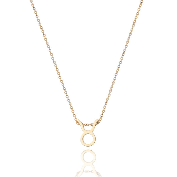 Gold Taurus necklace