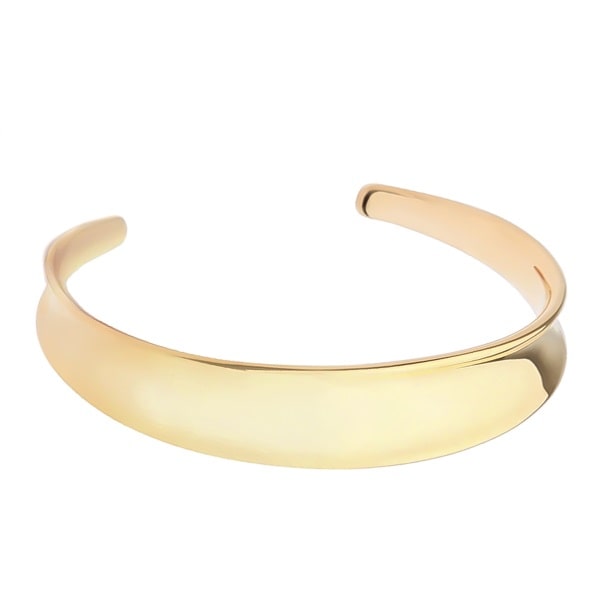 Gold classic cuff bracelet