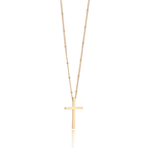 Gold cross necklace