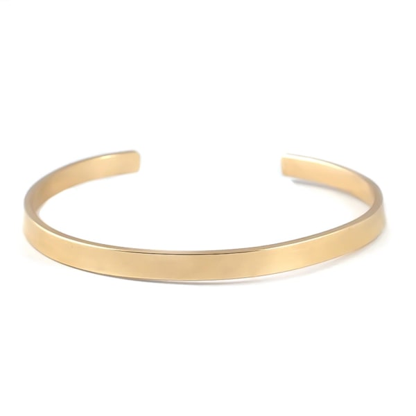 Gold cuff bracelet