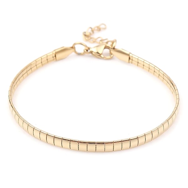 Gold square chain bracelet