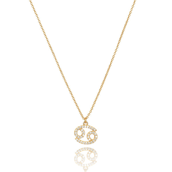 Gold vermeil Cancer necklace