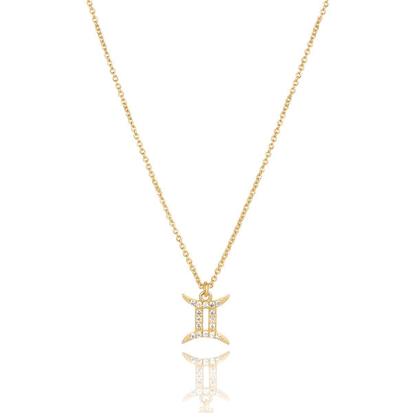 Gold vermeil Gemini necklace