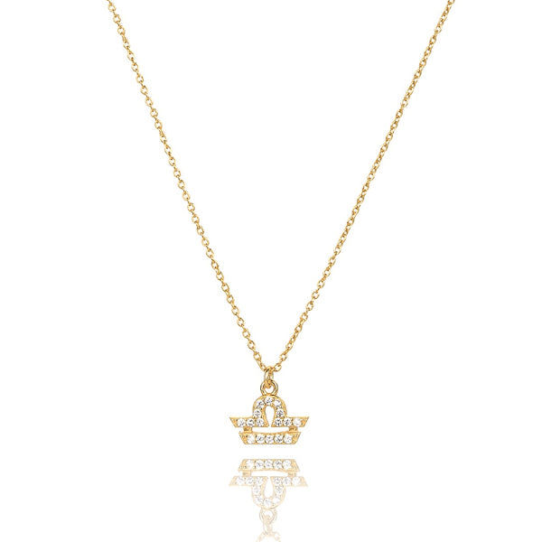 Gold vermeil Libra necklace