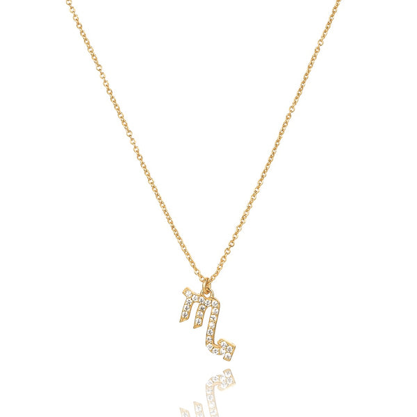 Gold vermeil Scorpio necklace
