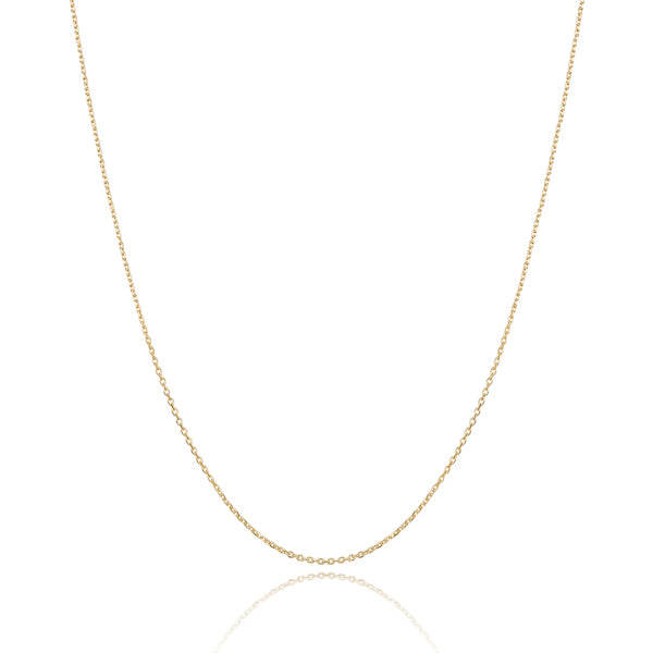 Gold vermeil cable chain necklace