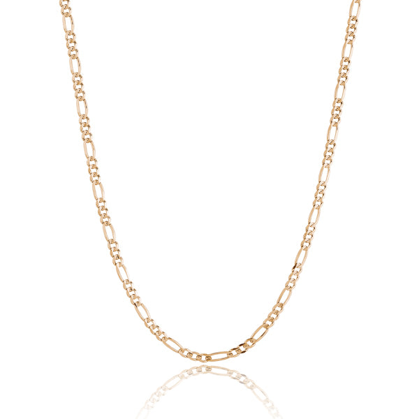 Gold vermeil figaro chain necklace