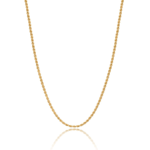Gold vermeil rope chain necklace
