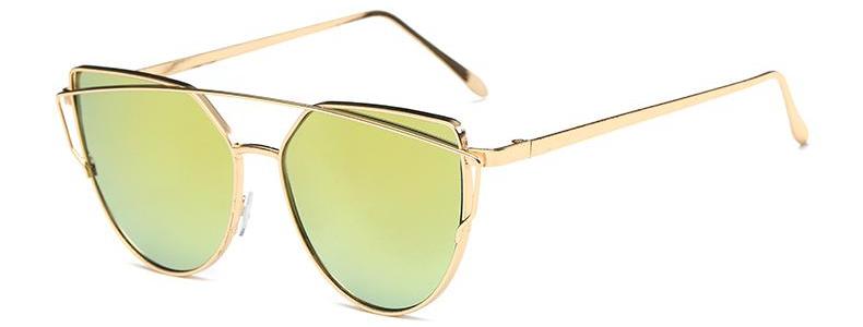 Classy Women Gold Cat Eye Sunglasses | sunglasses - Classy Women Collection