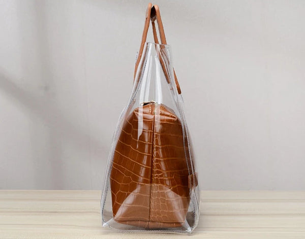 Classy Women Transparent Handbag - 4 Colors | Handbag - Classy Women Collection