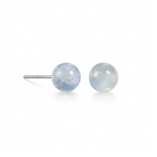 Labradorite stud earrings