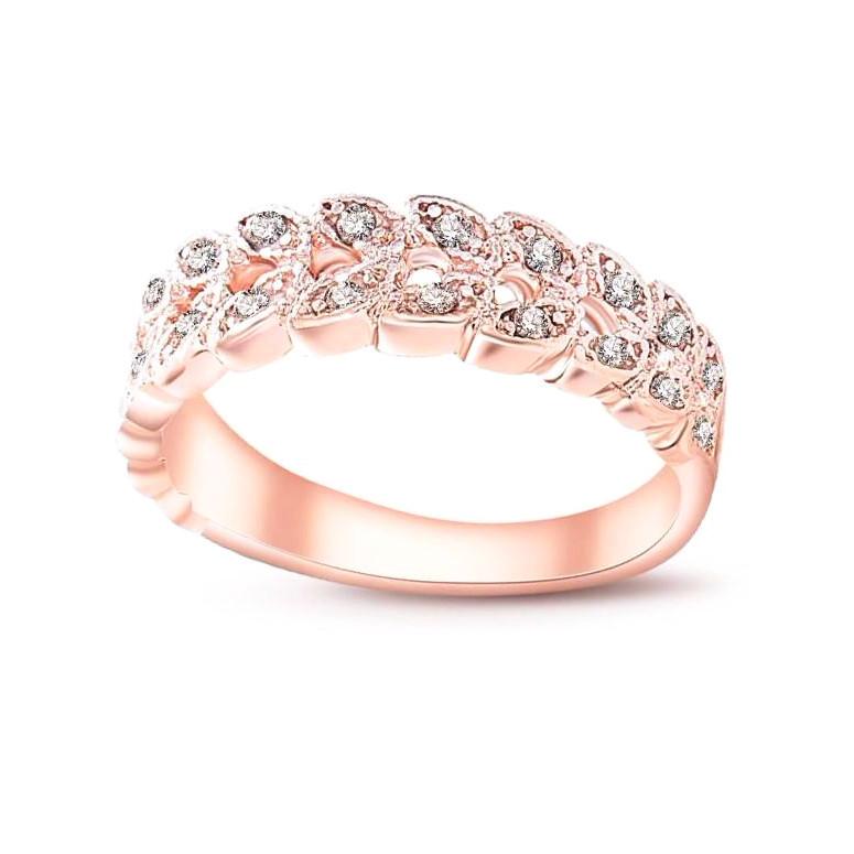 Classy Women Rose Gold Leaf Ring | Ring - Classy Women Collection