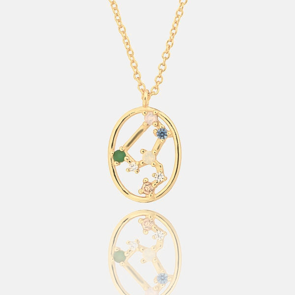 Leo constellation necklace display
