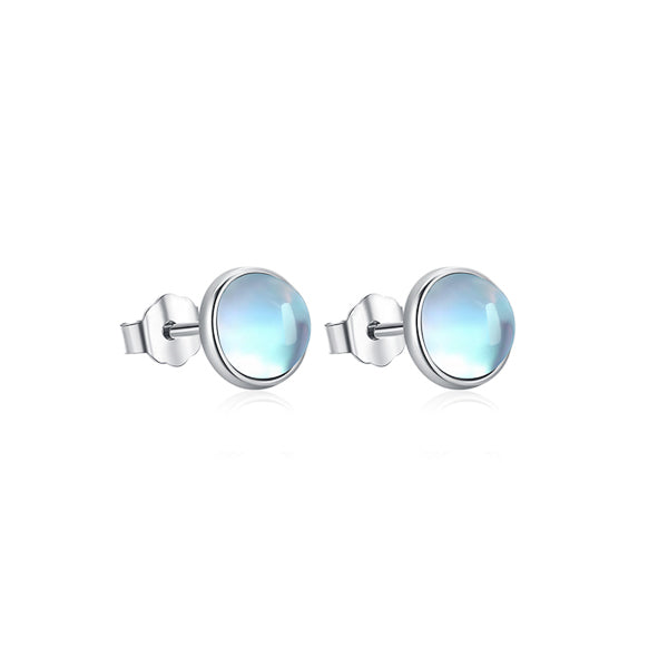 Moonstone stud earrings