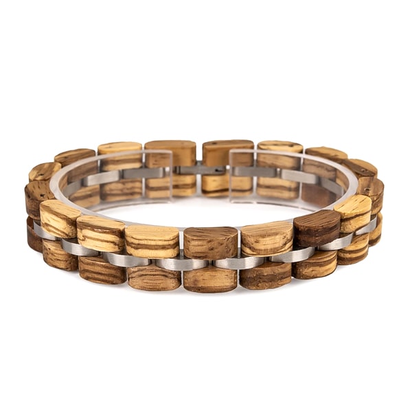 Natural oak wood bracelet