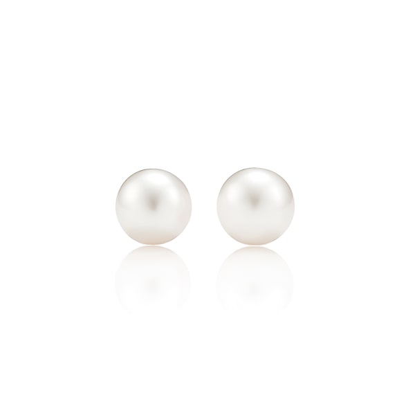 Pearl stud earrings