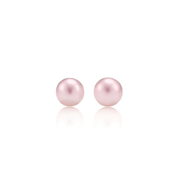 Purple mini pearl stud earrings