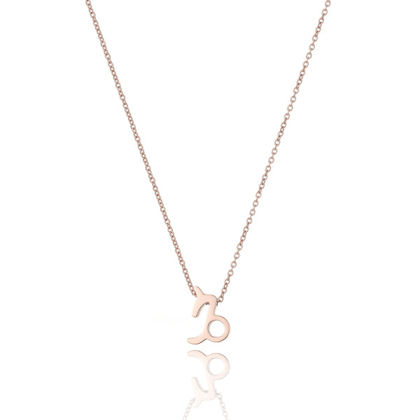 Rose gold Capricorn necklace