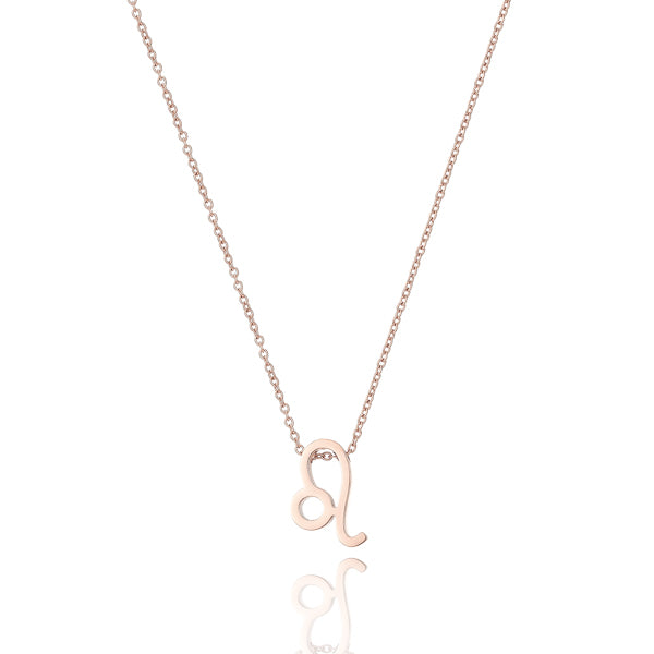 Rose gold Leo necklace