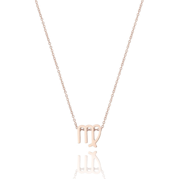 Rose gold Virgo necklace