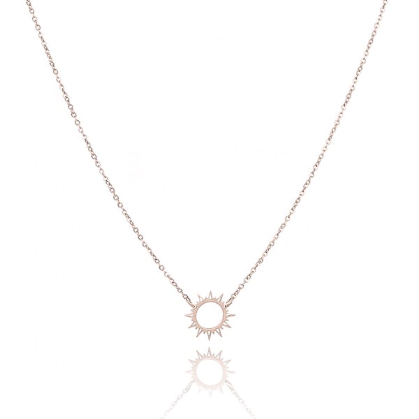 Rose gold sunshine necklace