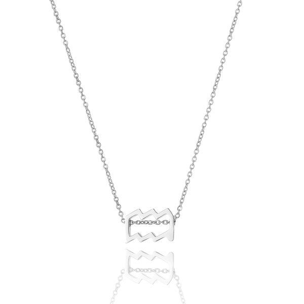 Silver Aquarius necklace