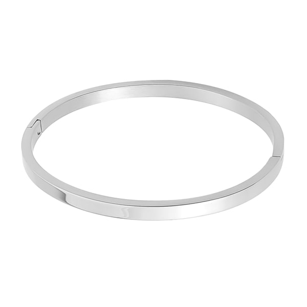 4mm silver bangle bracelet